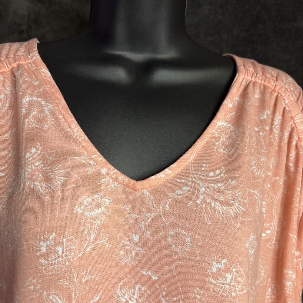 Wonderly Women's XL Pale Peack Babydoll Blouse NWT - Picture 9 of 13